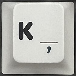 Key of the extended German E1 layout