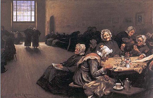 Eventide: A Scene in the Westminster Union (workhouse), 1878, by Sir Hubert von Herkomer