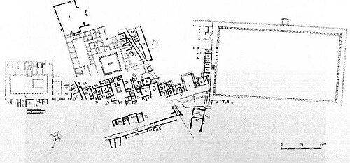 Map of Villa Arianna and the Second Complex on the left