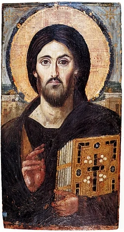 Christ Pantocrator, sixth century, Saint Catherine's Monastery, Sinai; the oldest known icon of Christ, in one of the oldest monasteries in the world