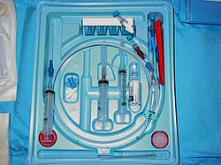 The central line kit (out of its packaging)