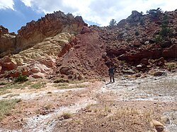 Cañones Fault on southeastern margin of Colorado Plateau, near Abiquiú, New Mexico