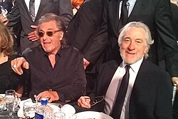De Niro (right) and Al Pacino during the 25th Critics' Choice Awards in January 2020