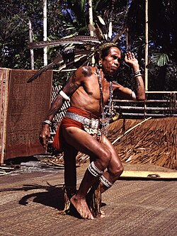 Dayak people in Borneo