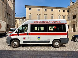 Van of the Italian Red Cross