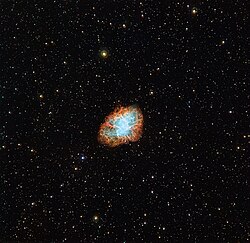Wide view of the Crab Nebula.[4]