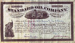 Share of the Standard Oil, issued May 1, 1878[14]