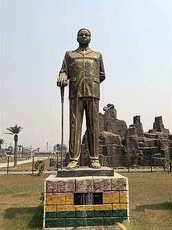 Statue of Kwame Nkrumah in Owerri, Imo State, Nigeria