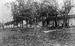 The Centinela Adobe in 1889.