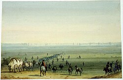 Prairie Scene: Mirage, by Alfred Jacob Miller