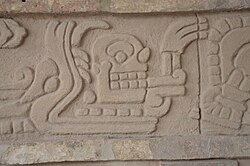 Detail of the coatepantli at Tula