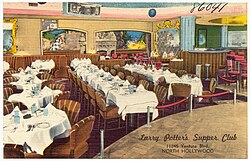 Postcard for Larry Potter's Supper Club, North Hollywood, between circa 1930 and circa 1945