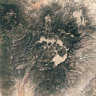 Satellite image of Valles Caldera