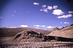 Arctic push moraine in northern Ellesmere Island, Grant Land