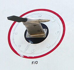 Aircraft use pitot tubes to measure airspeed. This example, from an Airbus A380, combines a pitot tube (right) with a static port and an angle-of-attack vane (left). Air-flow is right to left.