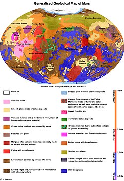 Generalised geological map of Mars[1]