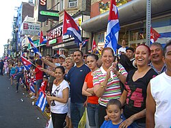 North Hudson, New Jersey, is home to a large Cuban American population.
