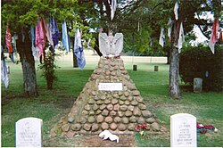 Geronimo's grave at Fort Sill, Oklahoma, in 2005