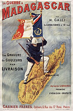 French poster about the "Madagascar War"