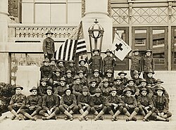 U.S. Army unit in Johnstown before heading to France during World War I