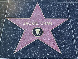 Jackie Chan's star on the Hollywood Walk of Fame