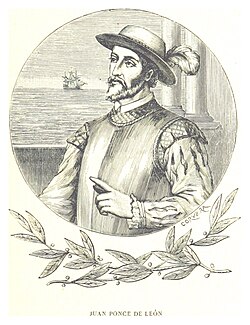 The Spaniard Juan Ponce de León, who named and explored Florida in 1513