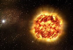 Artist's impression of a Type Ia supernova, as revealed by spectro-polarimetry observations