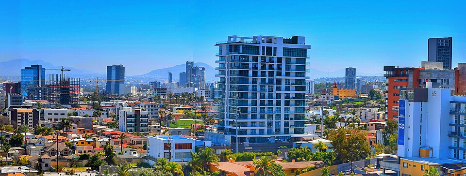Tijuana skyline from the Colonia La Cacho