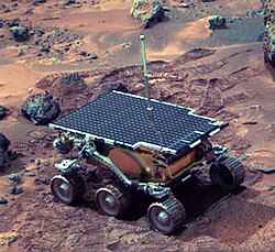 Sojourner rover on Mars on sol 22