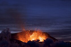 The eruption on 27 March 2010