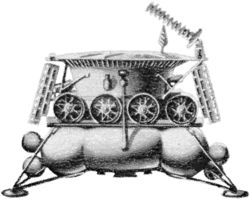 Luna 17 lander with Lunokhod 1 rover payload
