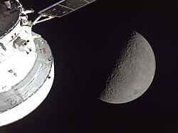 Integrity approaching the Moon on April 6, 2026