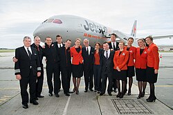 The aircrew of a Jetstar Boeing 787