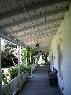 Front porch of the adobe