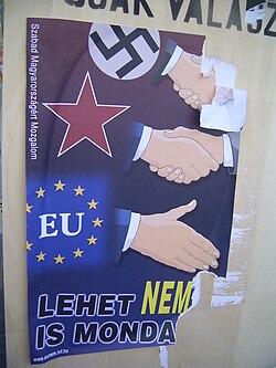 An anti-EU poster in Hungary