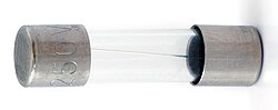 Glass tube type fuse