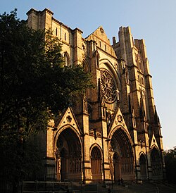 The Cathedral of Saint John the Divine, New York City, opened in 1911.
