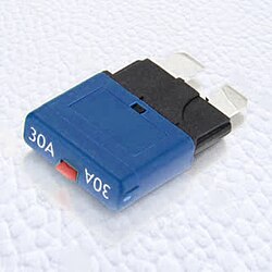 Automobile electrical circuit breaker with resettable switch