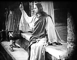 Howard Gaye as the Nazarene: "He that is without sin among you, let him first cast a stone at her."