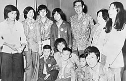 Lao family arriving at Melbourne Airport in 1977