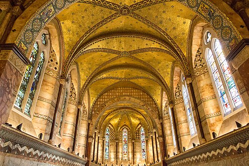 Ceiling of the restored chapel in September 2015