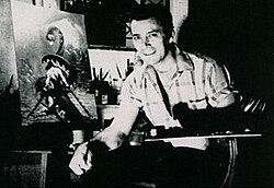 Frazetta in his studio