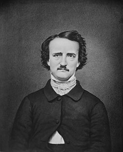 Poe depicted in a modern retouched version of a daguerreotype