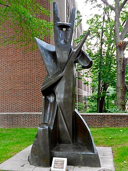King Solomon, cast in 1968 based on instructions by the widow of artist Alexander Archipenko, was donated in 1995 to honor the inauguration of Judith Rodin as Penn president.[95]