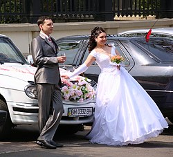 White wedding in Ukraine