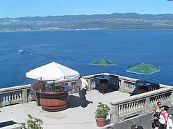View from Vrbnik towards the Vinodol Channel