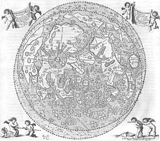 A 1647 map of the Moon by Johannes Hevelius