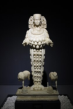 The Artemis of Ephesus, second century CE. Ephesus Archaeological Museum, Izmir, Turkey