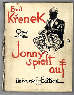 Jonny spielt auf, the title page of the 1926 vocal score (1st edition)
