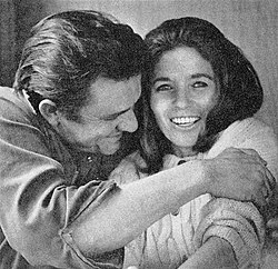 Cash and his second wife, June Carter in 1969